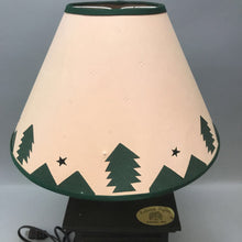 Load image into Gallery viewer, Vintage Wood Table Lamp w Shade (18&quot;T)
