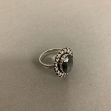 Load image into Gallery viewer, Silver Plated Faceted Labradorite Ring sz 10
