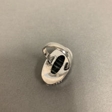 Load image into Gallery viewer, Silver Plated Zebra Jasper Ring sz 7
