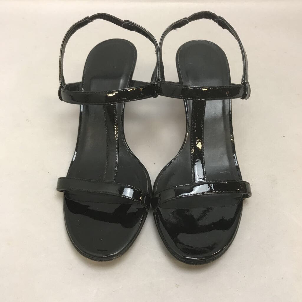 Black Patent Strappy Sandel Shoes Sz 7M