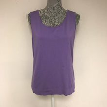 Load image into Gallery viewer, August Silk Purple Shell Top Silk Blend (As Is) (Sz L)
