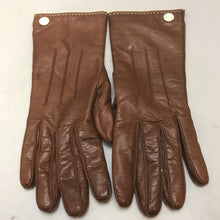 Load image into Gallery viewer, Coach Brown Leather Gloves Lined (Sz 7)
