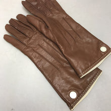 Load image into Gallery viewer, Coach Brown Leather Gloves Lined (Sz 7)
