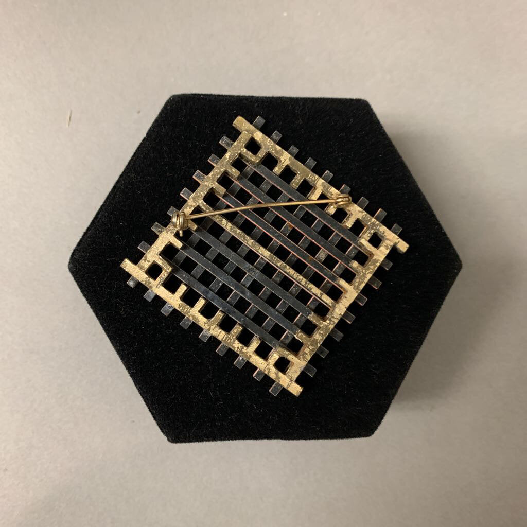 Mid Century Woven Statement Pin – Main Street Estate Sales