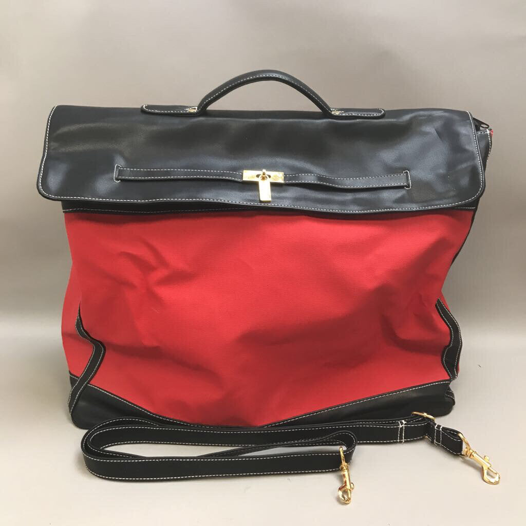 Red & Black Book Bag Computer Satchel (15x18x7)