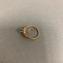 Load image into Gallery viewer, 10K Black Hills Gold Aquamarine Ring sz 6 (2.3g)
