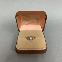 Load image into Gallery viewer, 10K Gold Lavender CZ Ring sz 6 (3.3g)
