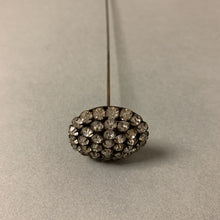 Load image into Gallery viewer, Antique Victorian Rhinestone Round Hat Pin (11.5&quot;)
