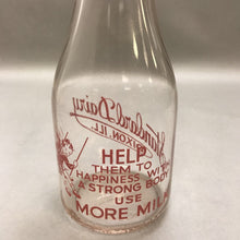 Load image into Gallery viewer, Vintage Standard Dairy Dixon ILL Milk Bottle One Quart
