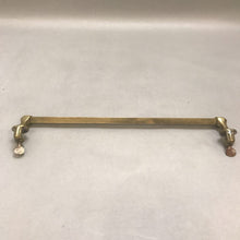 Load image into Gallery viewer, Vintage Brass Towel Bar with Clamps (14&quot;)
