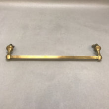 Load image into Gallery viewer, Vintage Brass Towel Bar with Clamps (14&quot;)
