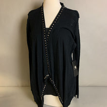 Load image into Gallery viewer, Rock &amp; Republic Black Studded Cardigan sz S
