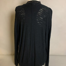 Load image into Gallery viewer, Rock &amp; Republic Black Studded Cardigan sz S
