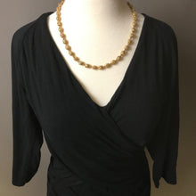 Load image into Gallery viewer, James Perse Black Cotton Drapey Dress sz 4
