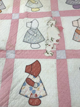 Load image into Gallery viewer, Vintage Sun Bonnet Sue Patchwork Cutter Quilt (80x70)
