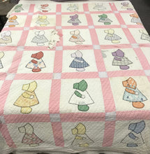 Load image into Gallery viewer, Vintage Sun Bonnet Sue Patchwork Cutter Quilt (80x70)
