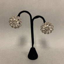 Load image into Gallery viewer, Vintage Clear Rhinestone Statement Clip Earrings
