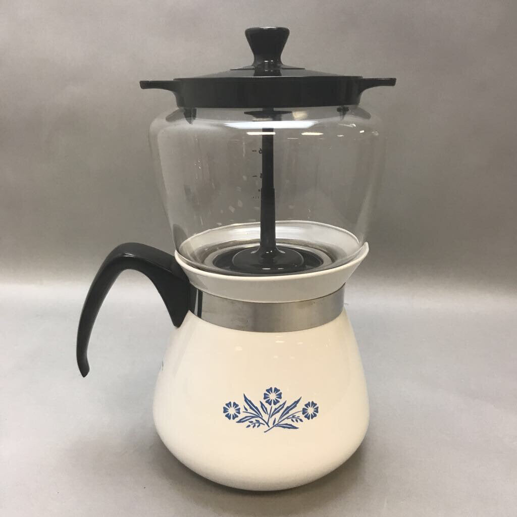 Corning Ware Drip Coffee or Tea Maker Pot Cornflower (2Qt - 8 Cups) – Main  Street Estate Sales
