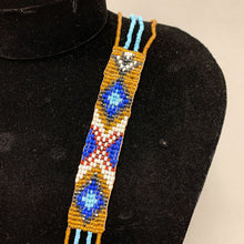 Load image into Gallery viewer, Vintage Native American Handmade Woven Glass Seed Bead Fringed Necklace (36&quot;)
