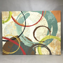 Load image into Gallery viewer, Multicolor Geometric Circles Canvas Art Print - Away We Go by Katrina Craven (29.5x39.5)
