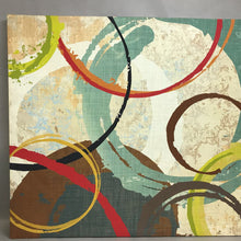 Load image into Gallery viewer, Multicolor Geometric Circles Canvas Art Print - Away We Go by Katrina Craven (29.5x39.5)
