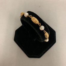 Load image into Gallery viewer, 18K Gold Pearl Bracelet (7.5&quot;) (9.6g)
