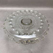 Load image into Gallery viewer, Vintage Mckee Glass Co. Plymouth Thumbprint Cake Pedestal W/Rum Well (7x10)
