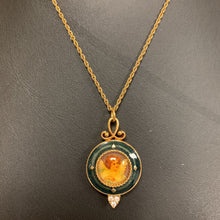 Load image into Gallery viewer, Gold Plated Enamel Angel Necklace w/ Trinket/Gift Box
