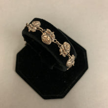 Load image into Gallery viewer, Vintage Silver Plated Catholic Miraculous Mary Roses Saints Link Bracelet (8&quot;)
