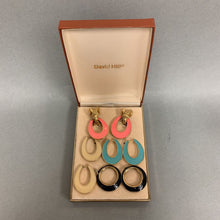 Load image into Gallery viewer, Vintage David Hill Interchangable Ram Door Knocker Earrings Set
