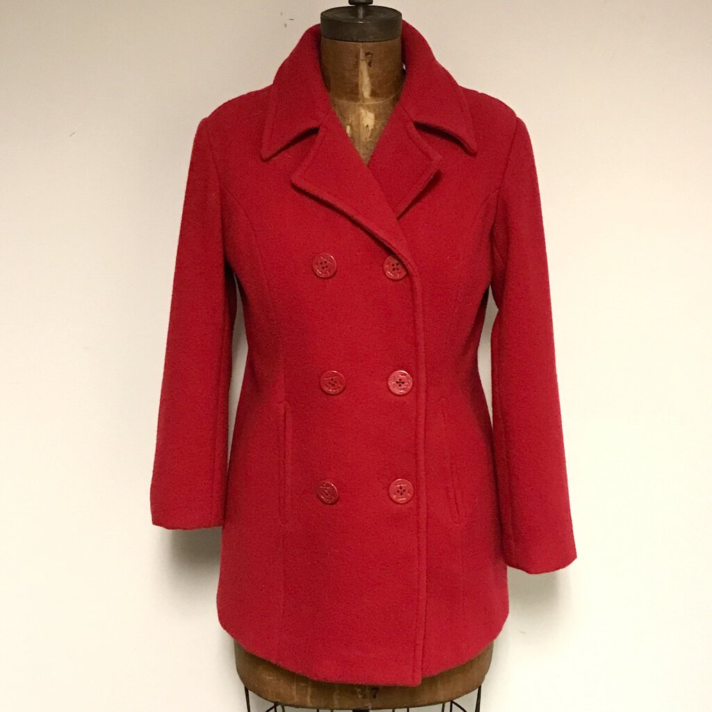 Centigrade Outerwear Ladies Red Wool Coat (Size S)