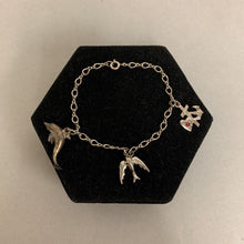 Load image into Gallery viewer, Vintage Sterling Charm Bracelet (7&quot;)
