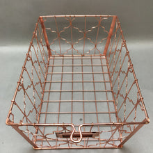 Load image into Gallery viewer, Copper Wire Storage Basket (10&quot;x15&quot;x7&quot;)
