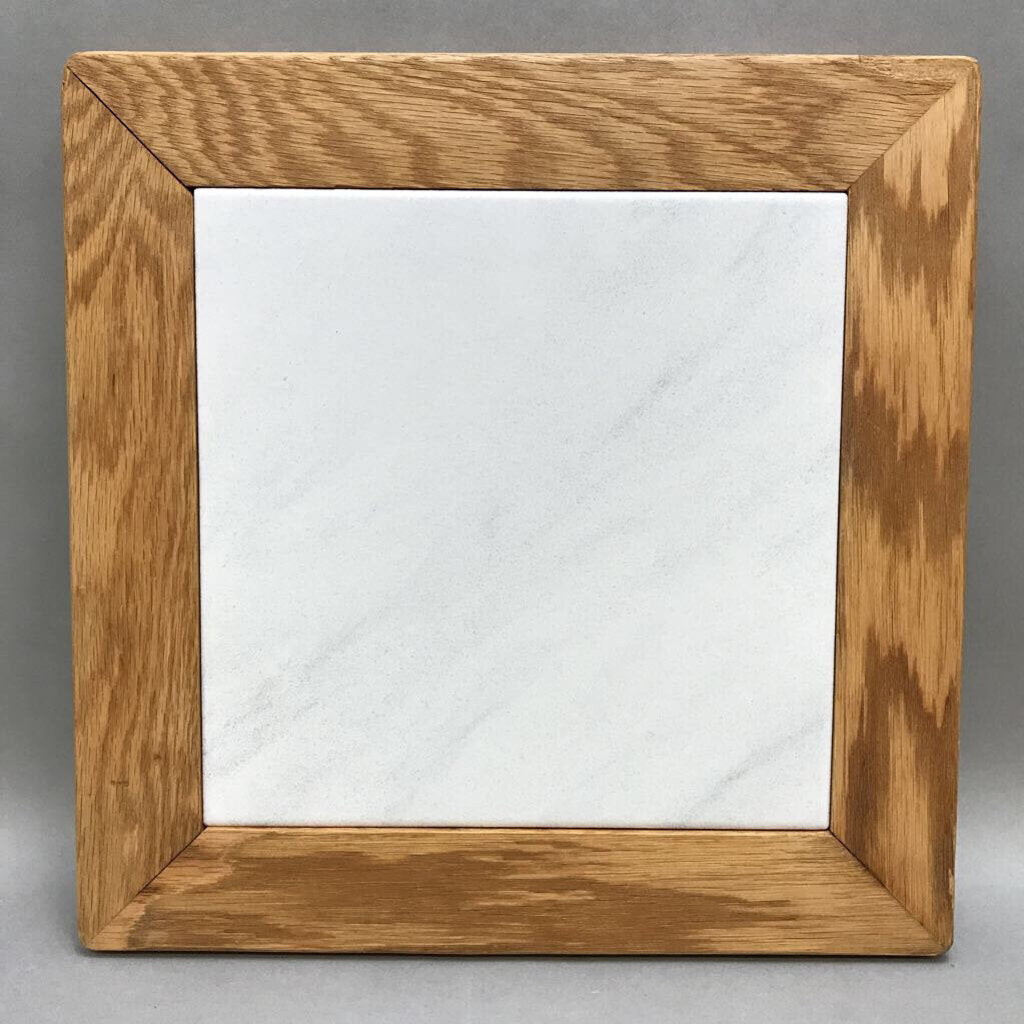 Wood Framed White Tile Hotplate (11x11)(2 Available)