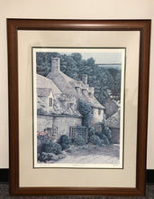 Load image into Gallery viewer, Framed Matted Tom Caldwell &quot;Cotswolds Lane&quot; Print (38x30)
