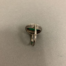 Load image into Gallery viewer, Vintage Sterling Chrysoprase Marcasite Ring sz 6 (As-Is)
