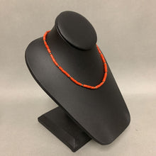 Load image into Gallery viewer, Sterling Red Coral Beaded Necklace (15&quot;)
