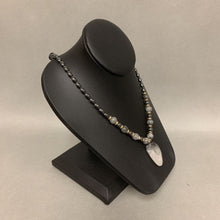 Load image into Gallery viewer, Sterling Rutilated Quartz Hematite Beaded Necklace (19&quot;)
