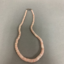 Load image into Gallery viewer, Shell Graduated Heishi Bead Necklace (14&quot;)
