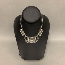 Load image into Gallery viewer, Vintage Clear Rhinestone Statement Necklace (15&quot;)
