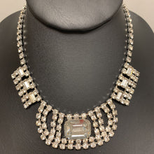 Load image into Gallery viewer, Vintage Clear Rhinestone Statement Necklace (15&quot;)
