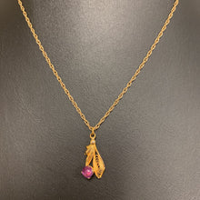 Load image into Gallery viewer, 1/20 12K Gold Filled Amethyst Necklace (18&quot;)
