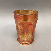 Load image into Gallery viewer, Fenton Marigold Carnival Glass Tumbler - Butterfly Berry (4&quot;) (2 Available)
