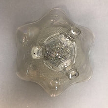 Load image into Gallery viewer, Northwood Clear Iridescent Carnival Glass Candy Dish - Rose &amp; Trellis (~3.25x7x7)
