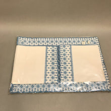 Load image into Gallery viewer, Vintage Matouk Granada 215 Blue Embroidered Lace Napkin &amp; Placemat Set New (8pcs)
