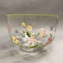 Load image into Gallery viewer, Large Glass Floral Bowl (6x9)
