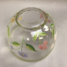 Load image into Gallery viewer, Large Glass Floral Bowl (6x9)
