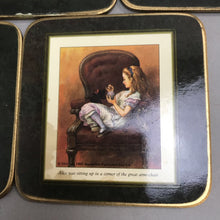 Load image into Gallery viewer, Vintage Alice In Wonderland Queen of Hearts Coaster Set of 5
