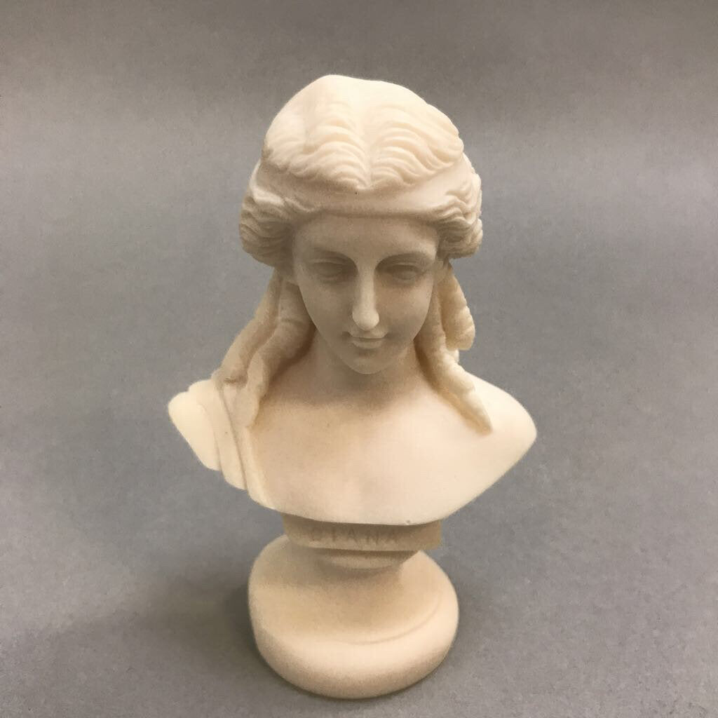 Vintage Carved Alabaster Bust Diana (4) – Main Street Estate Sales