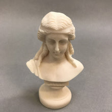Load image into Gallery viewer, Vintage Carved Alabaster Bust &quot;Diana&quot; (4&quot;)
